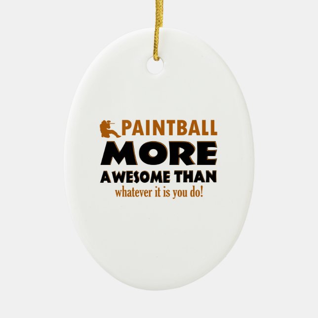 Coole Paintballentwürfe Keramikornament (Vorne)