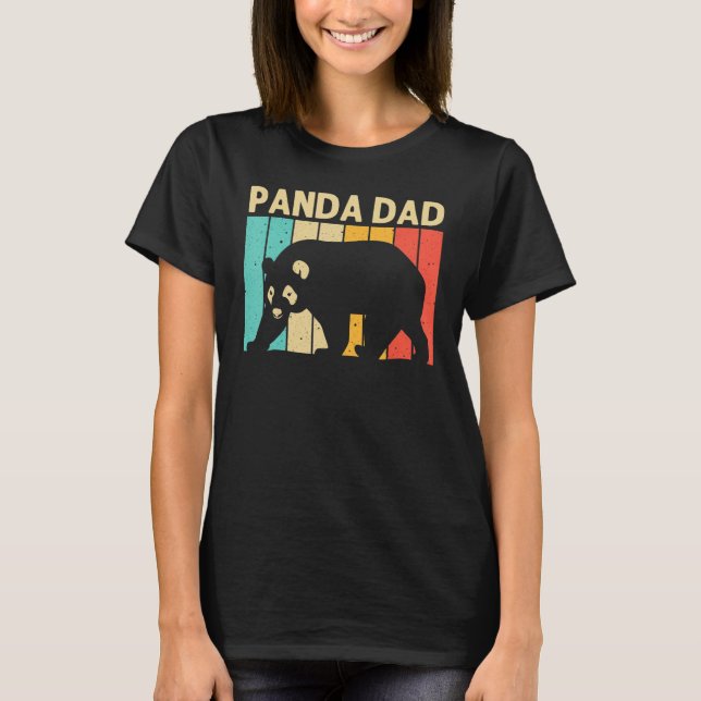 Coole Panda für Vater Panda Bären Tierzooke T-Shirt (Vorderseite)