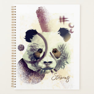 Coole Panda Illustration Art Planer