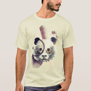 Coole Panda Illustration Art T-Shirt