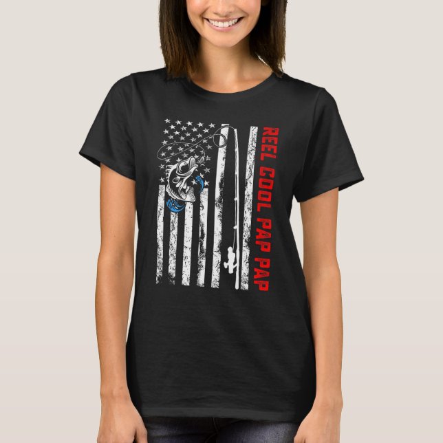 Coole Pap Pap Shirt American Flag Birke (Vorderseite)