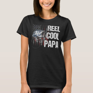 Coole Papa-Bass-Fischerei für Männer, die amerikan T-Shirt
