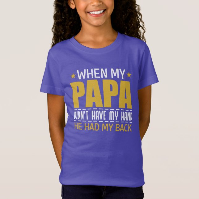 Coole PaPa-Hand-Back-Wortart T-Shirt (Vorderseite)