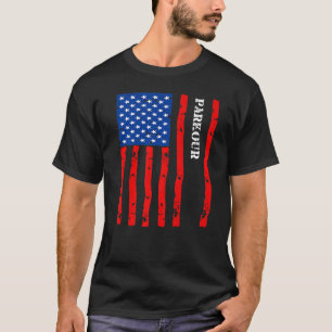 Coole Parkour-Accessoires Dinge wie die Flagge von T-Shirt