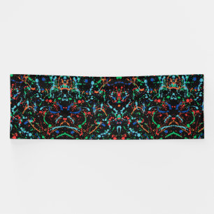 Coole Party-Farbkleckse 4x12 Vinylbanner Banner