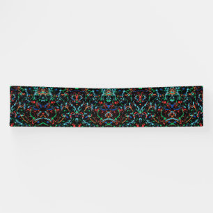 Coole Party-Farbspritzer 2,5x12 Vinyl Banner