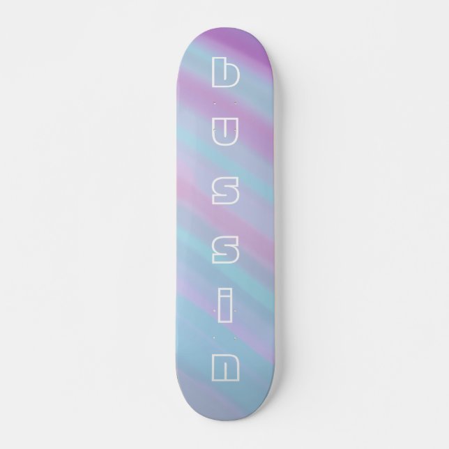 Coole Pastel Bussin Skateboard für Anfänger (Vorne)