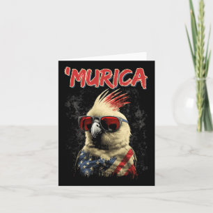 Coole Patriotic Atiel Bird 4. Juli American Fla Karte