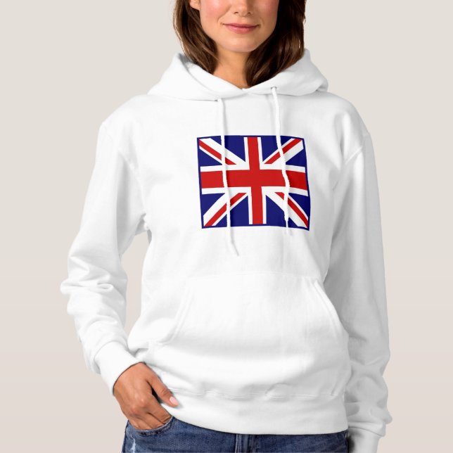 Coole Patriotische Union Jack Hoodie (Vorderseite)