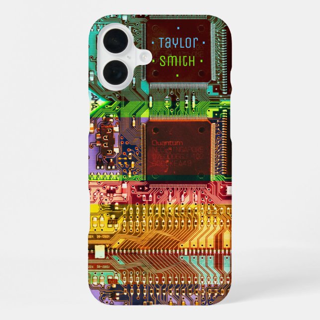  Coole PCB Elektronik Computer Tech Leiterplatte iPhone Hülle (Rückseite)