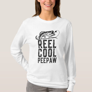 Coole Peepaw Fishing Funny Großvater Geschenk Chri T-Shirt