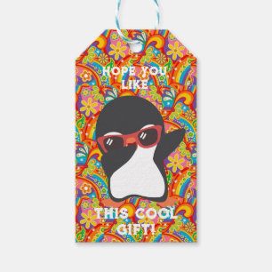 COOLE PENGUIN GIFT TAGS GESCHENKANHÄNGER