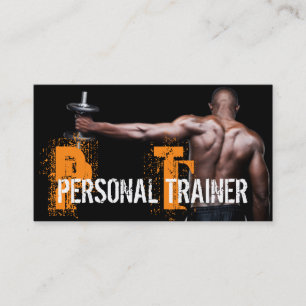 Coole Personal Trainer Gym Fitness Business Card Visitenkarte