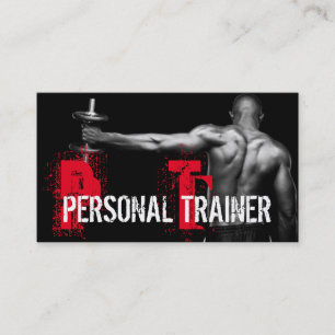 Coole Personal Trainer Gym Fitness Business Card Visitenkarte
