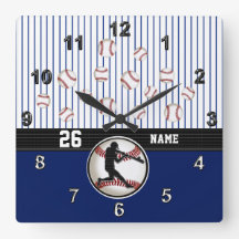 Coole Personalisierte Baseball-Uhr mit Ihrem Text