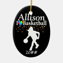 COOLE PERSONALISIERTE BASKETBALL-CHRISTMAS-ORNATIO