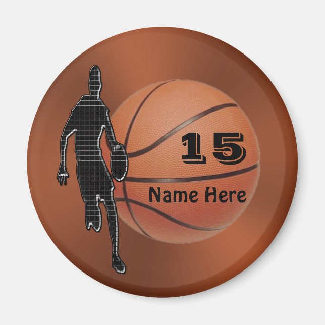 Coole Personalisierte Basketballmagnete für Boys T Magnet (Vorne)