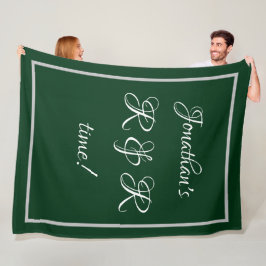 Coole Personalisierte Bezeichnung Forest Green "R Fleecedecke