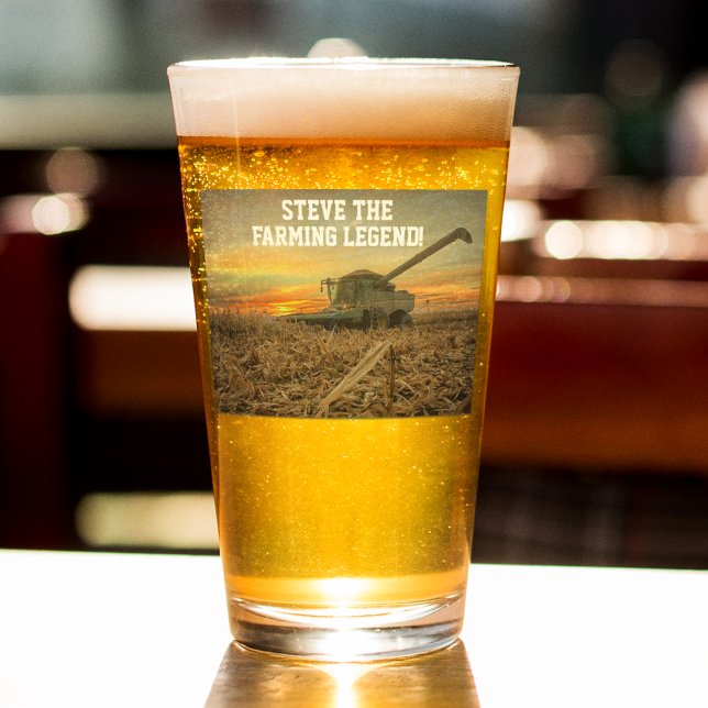 Coole Personalisierte landwirtschaftliche Legende  Glas (Von Creator hochgeladen)