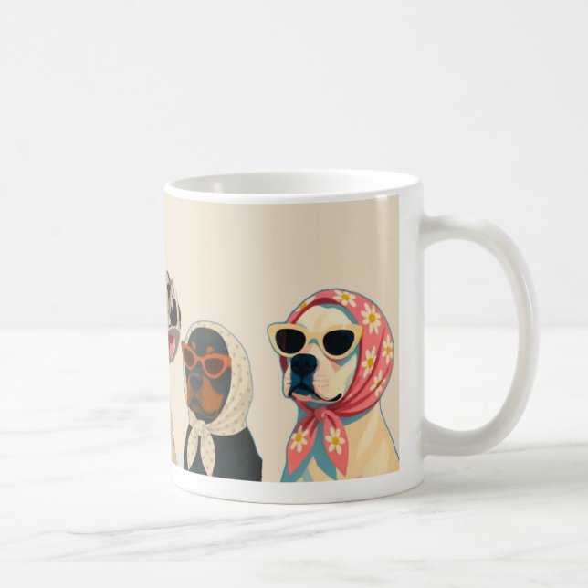 Coole Pet Dog Grafik-Tasse  Kaffeetasse (Rechts)