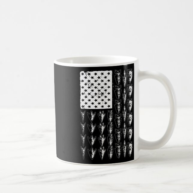 Coole Pfeilspitze für Männer Bowhunt Arrow Jagd Kaffeetasse (Rechts)