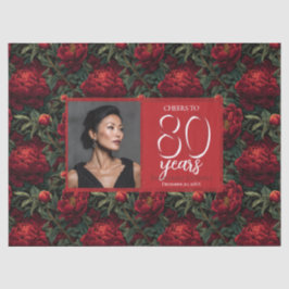 Coole Pfingstrosen-Blumen-Akzente Geburtstagsfeier Seidenpapier