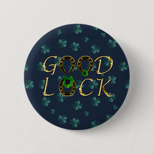 Coole, Phantastische blaue Klee, gut Button