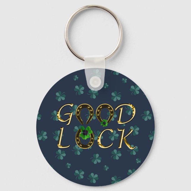 Coole, Phantastische blaue Klee, gut Schlüsselanhänger (Vorderseite)