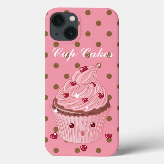 Coole, Phantastische Pink Cup Cakes Case-Mate iPhone Hülle (Rückseite)