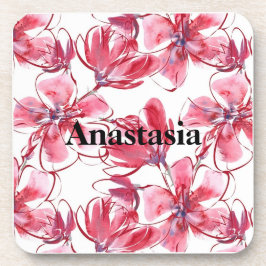 Coole, Phantastische rosa Blume Getränkeuntersetzer