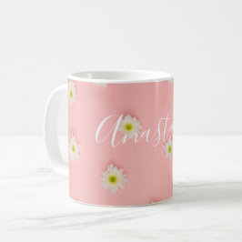 Coole, Phantastische rosa Blume Kaffeetasse