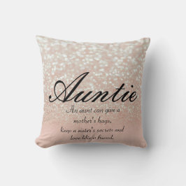 Coole, Phantastische, rosa Funkelnd Tante Kissen