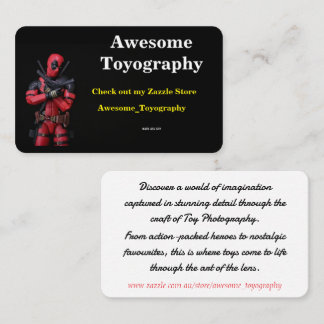 Coole Phantastische Toyografie Visitenkarte