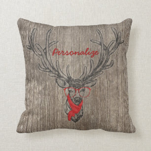 Coole phantastische trendige Hirschskizze Kissen