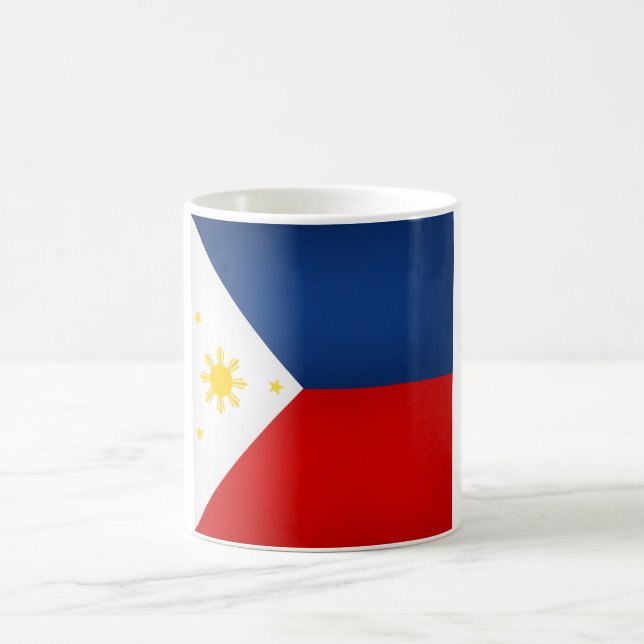 Coole philippinische Flagge Kaffeetasse (Mittel)