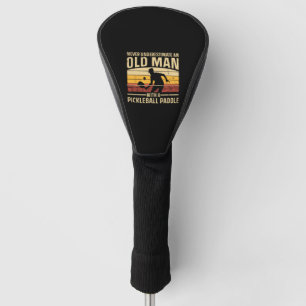 Coole Pickleball Kunst für Männer Frauen Paddeln Golf Headcover