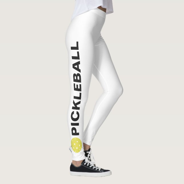 Coole Pickleball-Leggings Gelber Ball Leggings (Rechts)