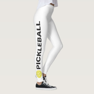 Coole Pickleball Leggings-gelber Leggings