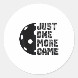Coole Pickleball noch ein Spiel lustiges Meme Humo Runder Aufkleber