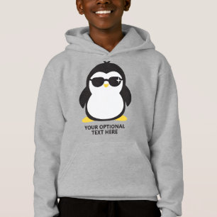 Coole Pinguin-Shirts mit benutzerdefiniertem Text Hoodie