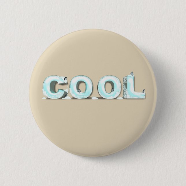 Coole Pinguine Button (Vorderseite)