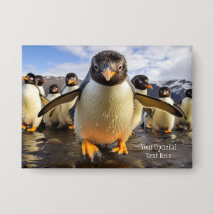 Coole Pinguine im benutzerdefinierten Text Button