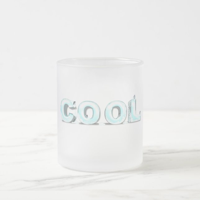 Coole Pinguine Mattglastasse (Mittel)