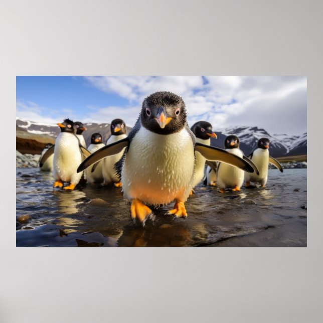 Coole Pinguine Poster (Vorne)