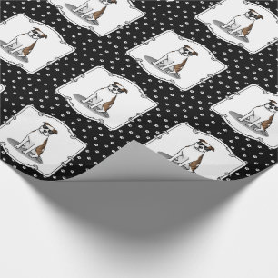 Coole Pit Bull und Sonnenbrille (lt brindle white Geschenkpapier