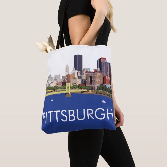 Coole Pittsburgh Skyline-Computerillustration (Von Nahem)