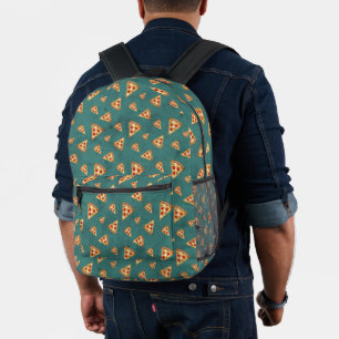Coole Pizzaslicen Vintages aquamarines grünes Must Bedruckter Rucksack