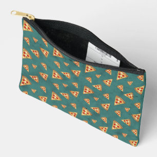 Coole Pizzastücke im vintage Türkisgrün-Muster Zubehörtasche