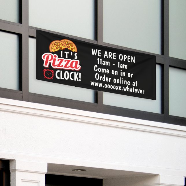 coole Pizzeria Banner (Äußeres Gebäude)