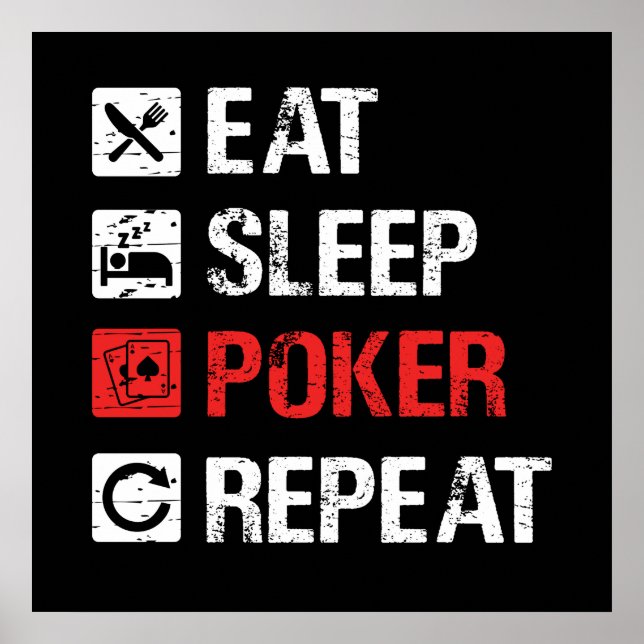 coole Poker Spielewelt Poster (Vorne)